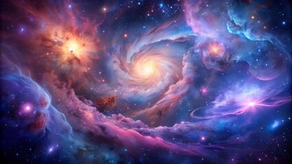 Celestial Tapestry: A Symphony of Cosmic Hues  Generative AI