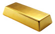 © David - Solid gold bar isolated on transparent background