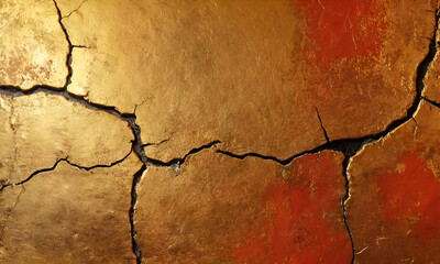 Canvas Print - cracked background