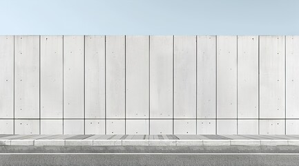 Poster - white wall with blue sky