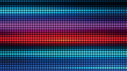 Leinwandbilder - Abstract background from multi-colored squares. Abstract gradient background. Pixel background for web design. Small squares of computer mosaic. Vector illustration