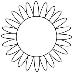 Poster - sunflower blossom icon