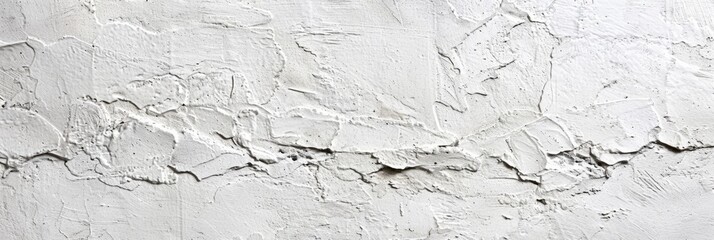 Wall Mural - White Natural Texture. Plastered wall background with Stone-Like Structure and Cement Texture