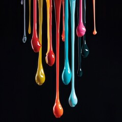 Canvas Print - Colorful Paint Dripping