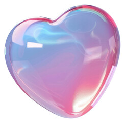 Poster - PNG  Glossy heart-shaped glass illustration