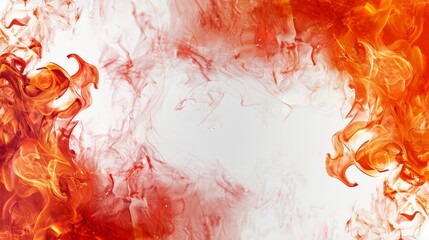 Poster - Vibrant flames and smoke abstract design for artistic backgrounds