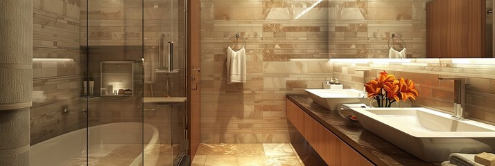 bathroom mockup, Savannah interior design