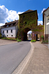 Canvas Print - Marktgemeinde Burgsinn im Sinntal, Landkreis Main-Spessart, Unterfranken, Franken, Bayern, Deutschland