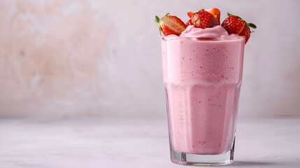 Poster - Delicious Strawberry Smoothie - Refreshing Summer Drink