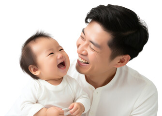 Poster - PNG Baby father adult happy.