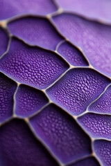 Poster - Close-up of purple cabbage texture showcasing vibrant patterns and details, ideal for concepts of nutrition and healthy eating