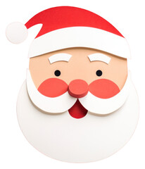 Canvas Print - PNG Cute santa anthropomorphic representation celebration.