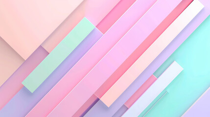 pastel color geometric shapes abstract background modern minimal style three dimensional render 3d i