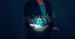 © PB Studio Photo - investor or trader is showing  virtual holographic stock chart on hand to analyze stock market Plan investment in global trading, financial business ideas,stock market,mutual fund, bond,digital asset