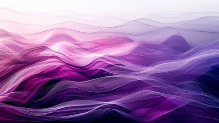 Aufkleber - Abstract purple waves background flowing dynamic elegant curves modern banner wallpaper design template