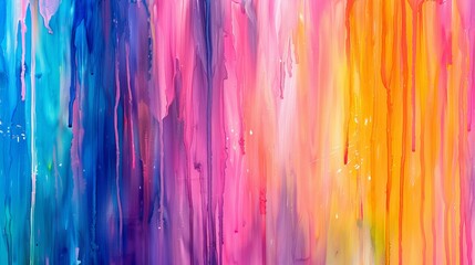 Canvas Print - Colorful streaks in a vibrant abstract composition.