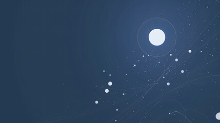 Poster - abstract background banner digital dots lines connection technology concept big data internet commun