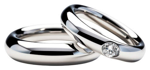 Sticker - PNG Diamond rings platinum jewelry silver.