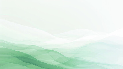 Aufkleber - Abstract green background white waves flow smooth elegant curves wallpaper design template
