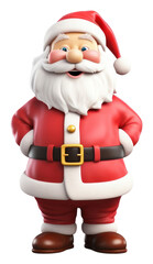 Poster - PNG Santa Claus cartoon toy white background.