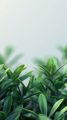 Sticker - Lush Green Foliage Background.