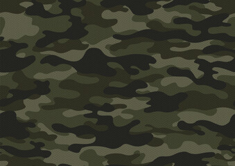 Wall Mural - camouflage military digital pattern seamless khaki background