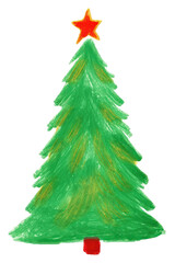 Poster - PNG Christmas tree plant white background illuminated.