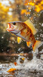 © Marcio - Summer's Spectacle: The Energetic Fish,generated by IA