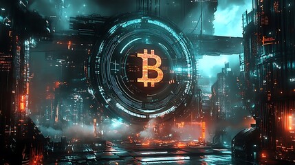 A digital art piece featuring the USDT symbol surrounded by futuristic elements