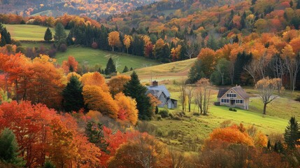 Canvas Print - Autumn in the Valley







