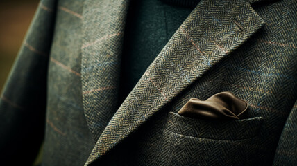 Sticker - Menswear autumn winter clothing and tweed accessory collection in the English countryside, man fashion style, classic gentleman look inspiration