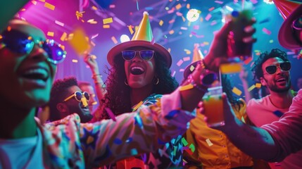 Poster - The vibrant party celebration