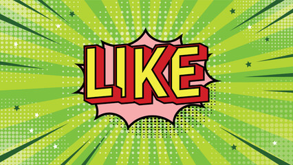 Fototapete - Modern pop art in the style of an abstract comic. The bright background resembles a retro style, combining sun rays and explosive elements. Bright colors emphasize its advertising character.