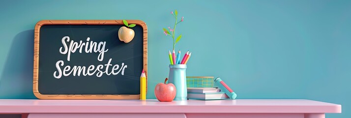 Wall Mural - Chalkboard with text 