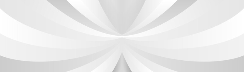 Poster - abstract white horizontal banner design background with shadow lines