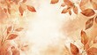 © Amanda - Elegant Autumn Leaves Frame With Warm Colors and Soft Texture for Seasonal Decor