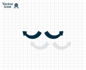 Aufkleber - Vector dark color icon with shadow on light checkered background