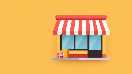 E-commerce platforms, digital marketplace, new online economy, flat design illustration