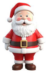 Sticker - PNG Toy white background representation santa claus.