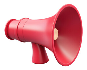 Wall Mural - PNG Red megaphone white background electronics technology.