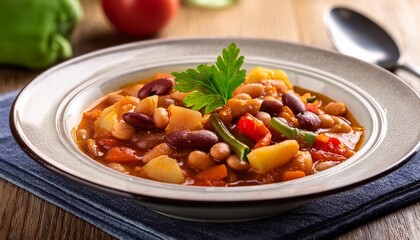 Wall Mural - ribollita tuscan soup, AI generated