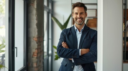 Wall Mural - The Smiling Businessman