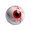 © DigitalArt - A close-up of a bloody eyeball, with a red iris and black pupil