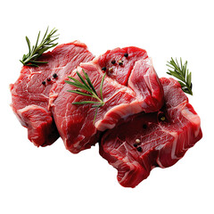 Wall Mural - Fresh beef on a transparent background