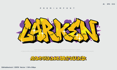 Wall Mural -  Modern Graffiti font text effect fresh style.