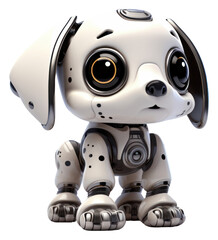 Poster - PNG Minimal cute dog robot representation technology futuristic.