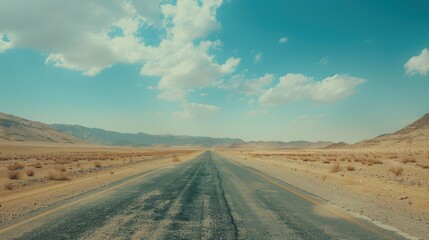 Sticker - Empty Road Through the Desert