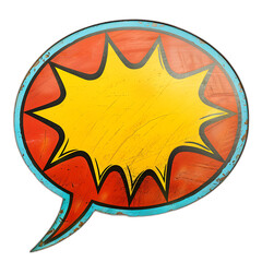 Poster - Clean Speech Bubble on White Background Version 6