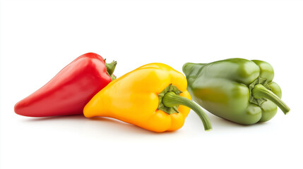 sweet pepper, paprika isolated on white background