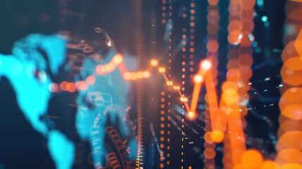Poster - Abstract Financial Data Visualization